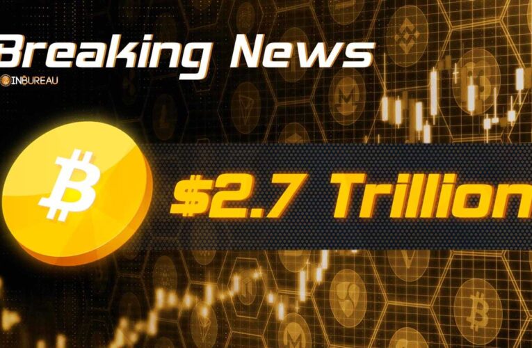 Bitcoin Breaks All-Time Highs As Crypto Markets Reach $2.7 Trillion Mark