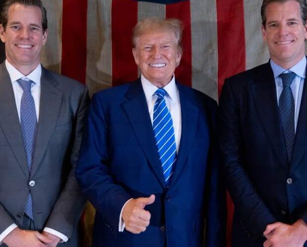 Winklevoss Twins Donate $2 Million in Bitcoin to Donald Trump Tyler and Cameron Winklevoss donated 15.47 BTC each to Trump, worth a combined over $2 million.