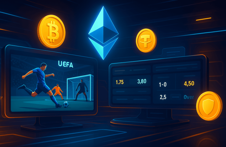 Bet on UEFA Games With Crypto: 7 Best BTC & ETH Sportsbooks