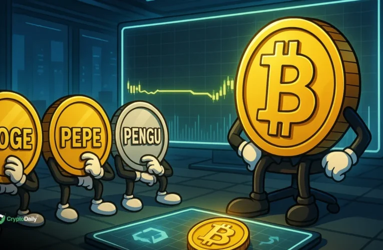 Dogecoin (DOGE), Pepe (PEPE), and Pudgy Penguins (PENGU): Awaiting Bitcoin’s Next Move?