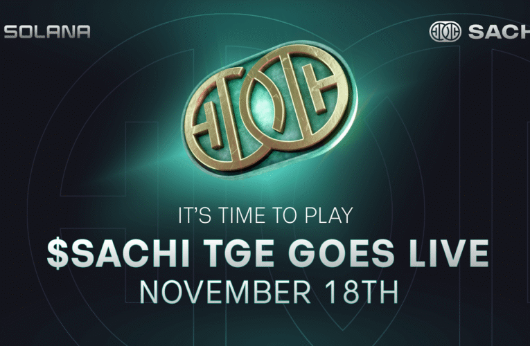 It’s Time to Play – SACHI’s $SACHI Token Generation Event Goes Live November 18 on Solana